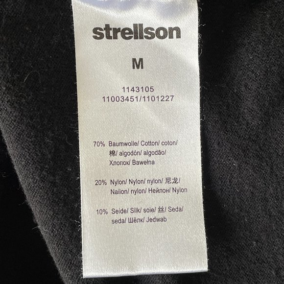 Swiss Design Strellson Men's Sweater Teal & Black Cotton/Silk -Medium - Picture 5 of 9